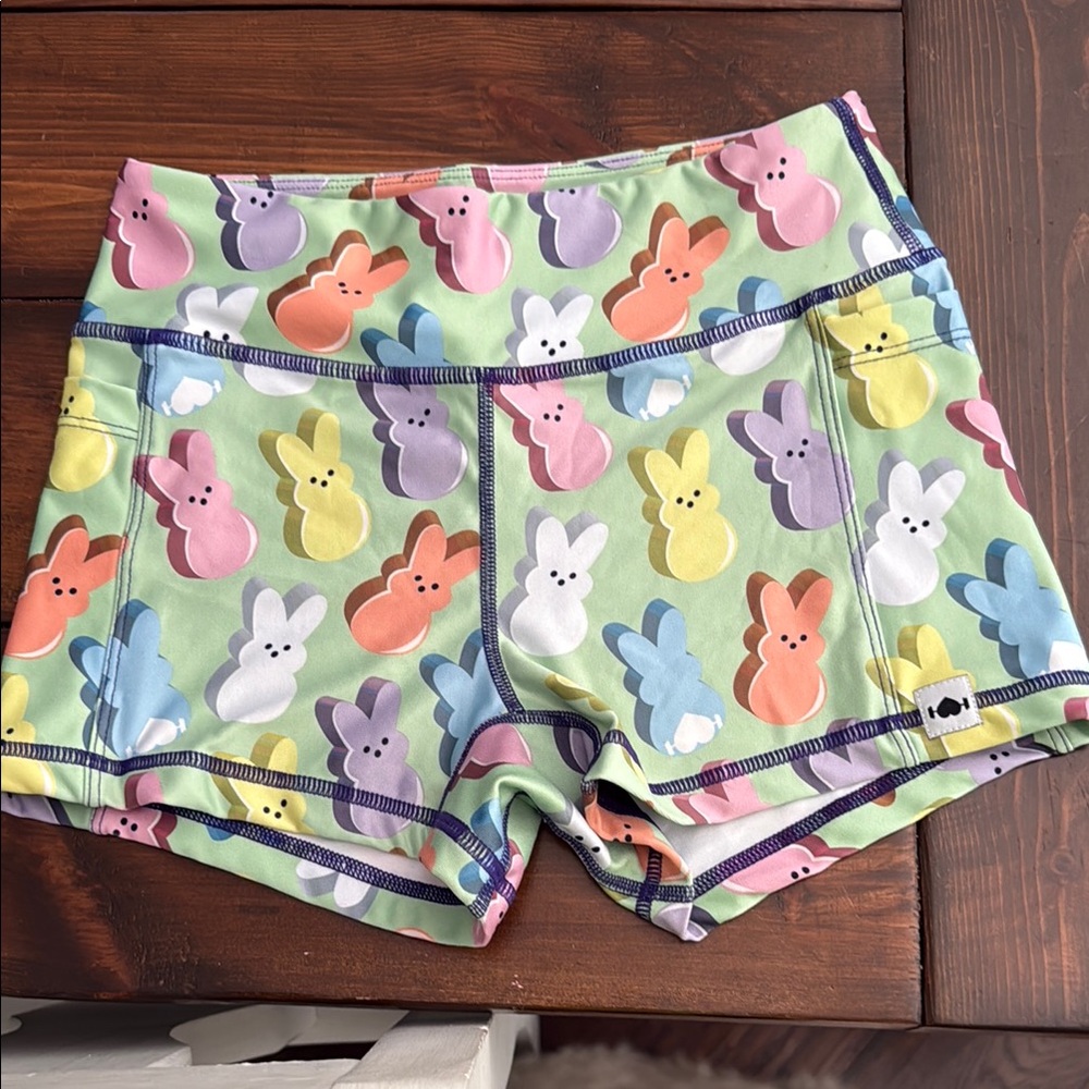 WodBottom Bunny Print Athletic Shorts